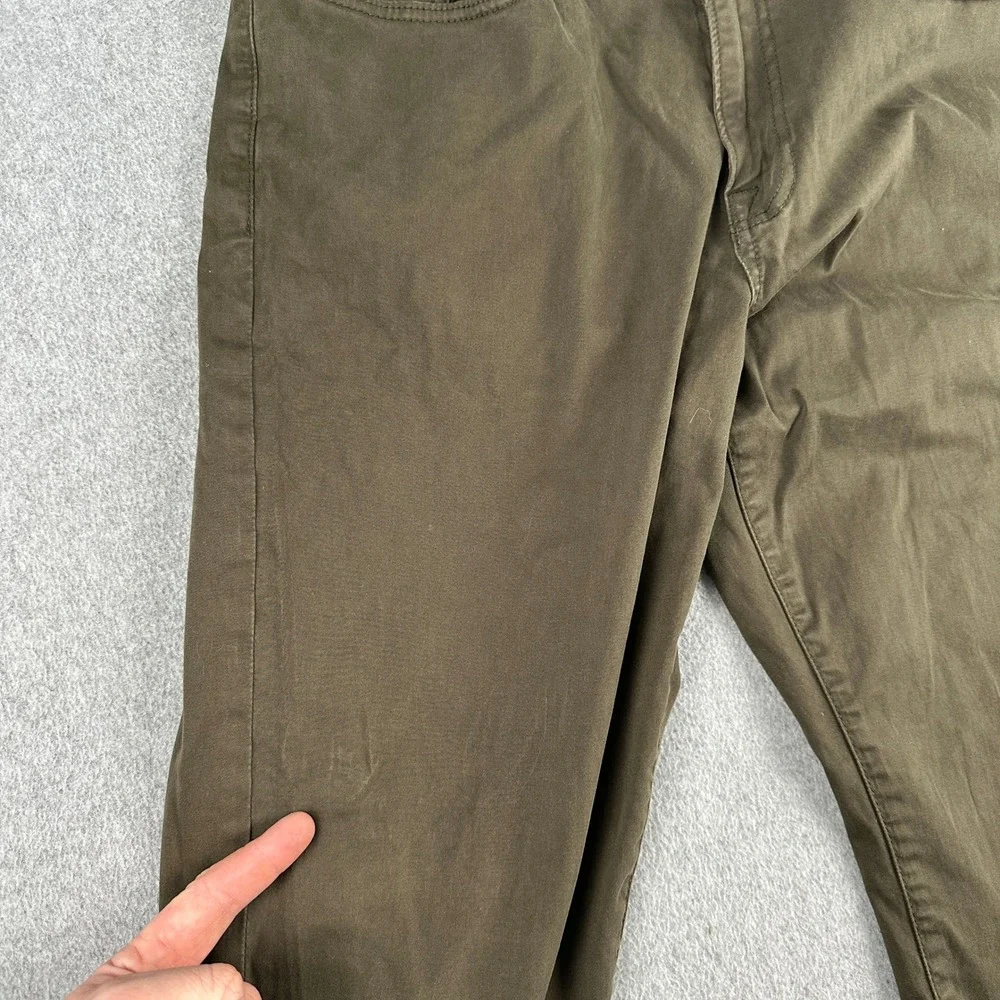 Lucky Brand Pants Mens 34x32 Brown 410 Athletic Fit Casual Chino Cotton Preppy - Picture 10 of 14